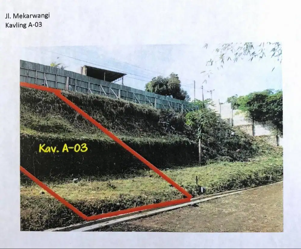 Jual Tanah Kavling, Sariwangi Kab Bandung Barat [Kav. A]