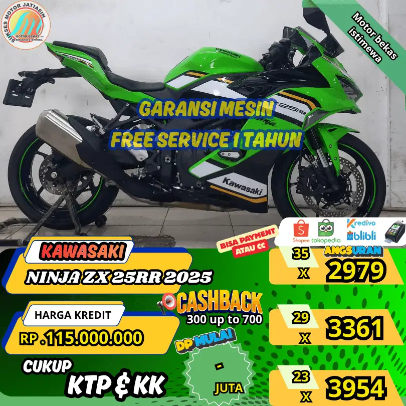 KAWASAKI ZX 25 RR 2025 KM TERENDAH AJIB SYRT KTP&KK(SUKSESMOTOR)