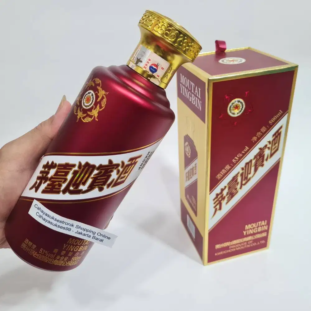 Botol Kosong Moutai Yingbin 500ml Koleksi Dekorasi Kamar Lengkap Box