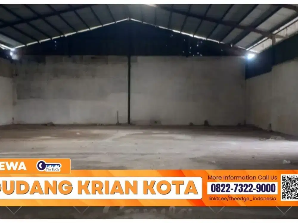 GUDANG KRIAN KOTA MULAI 640 M² – HARGA SEWA HANYA 25 RIBU/M² - The EdGe