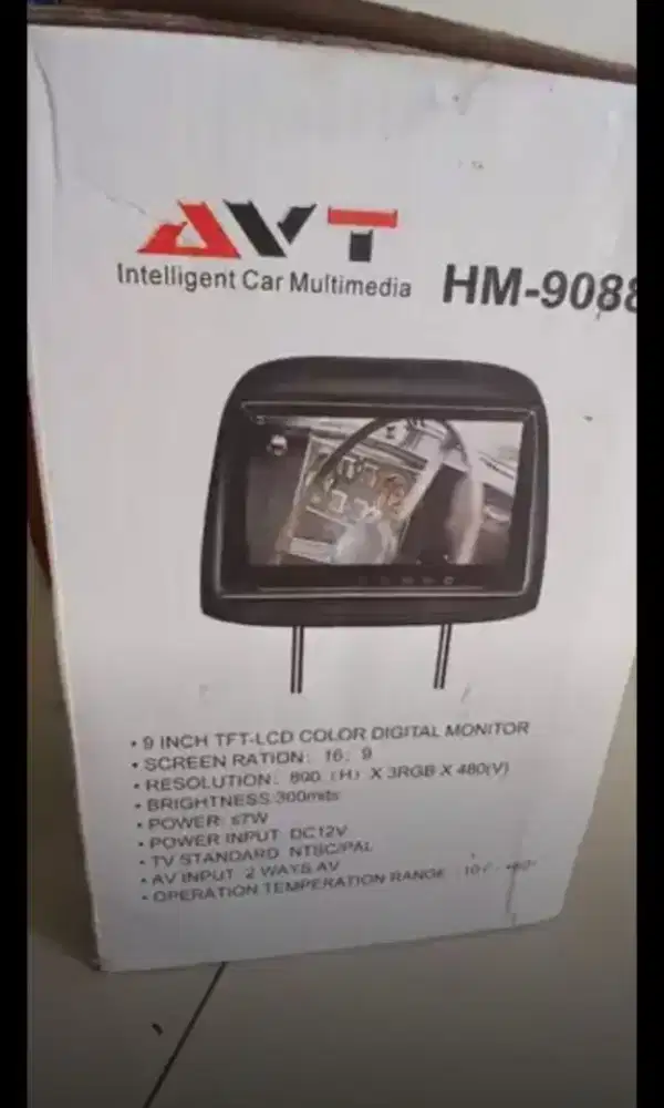 Headrest mobil 9 merk AVT