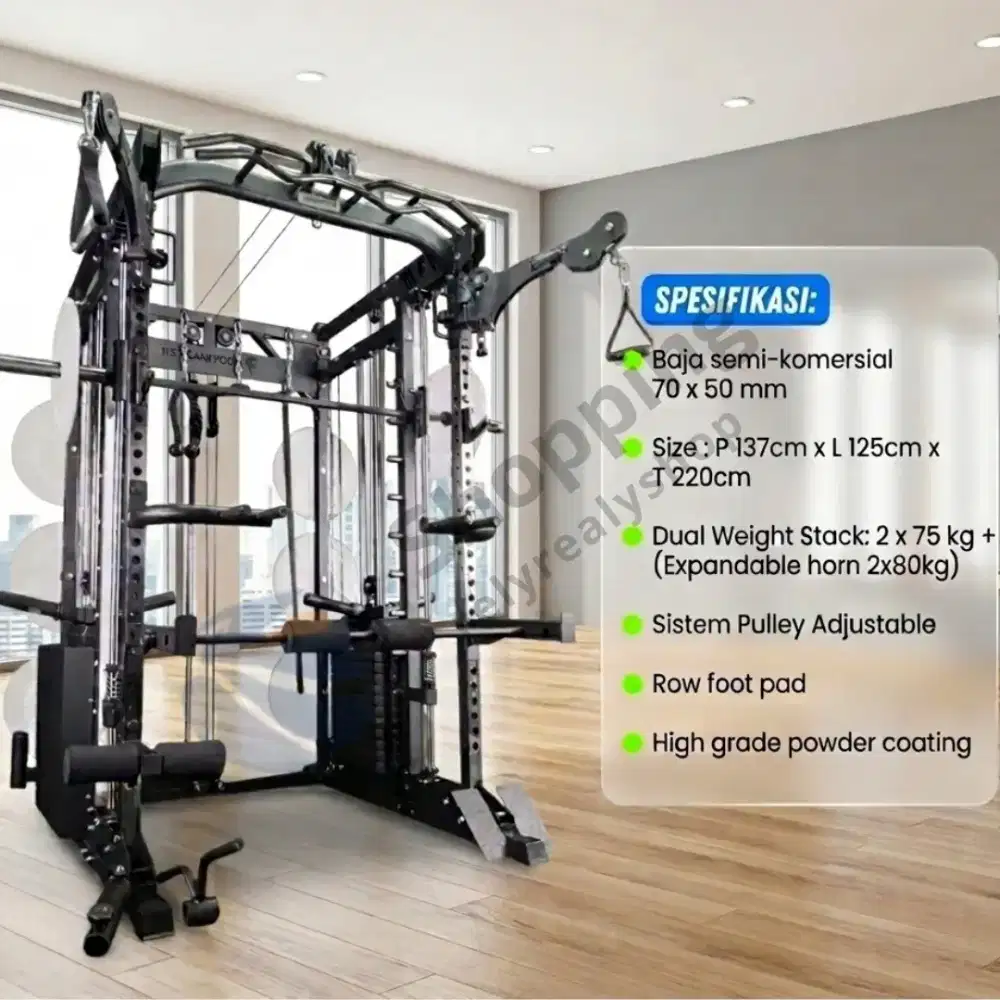 Bodymaster BM-3080MS Multi Station Smith Machine All In One