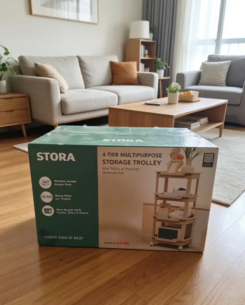 Stora 4 liter multipose storage trolley