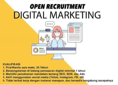 Lowongan kerja DIGITAL MARKETING specialist