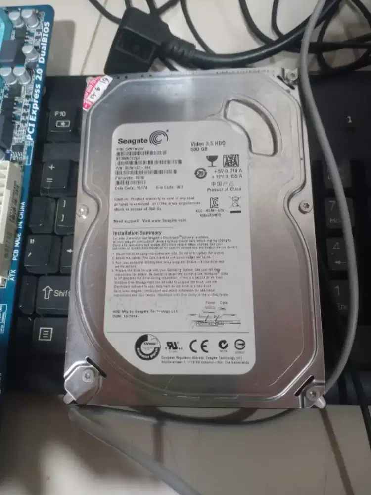 HARDISK SATA3 3,5' 500GB FOR PC/CCTV GOOD CONDITION JAKSEL