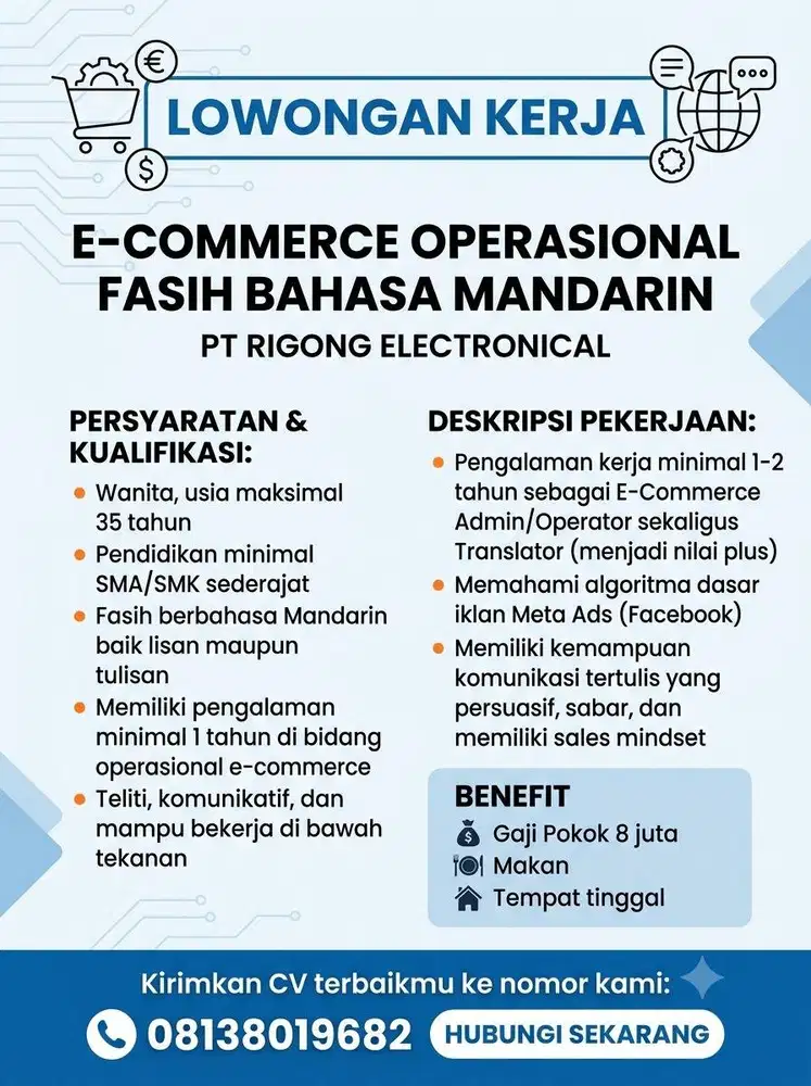 Dibutuhkan E-Commerce (Fasih Mandarin)
