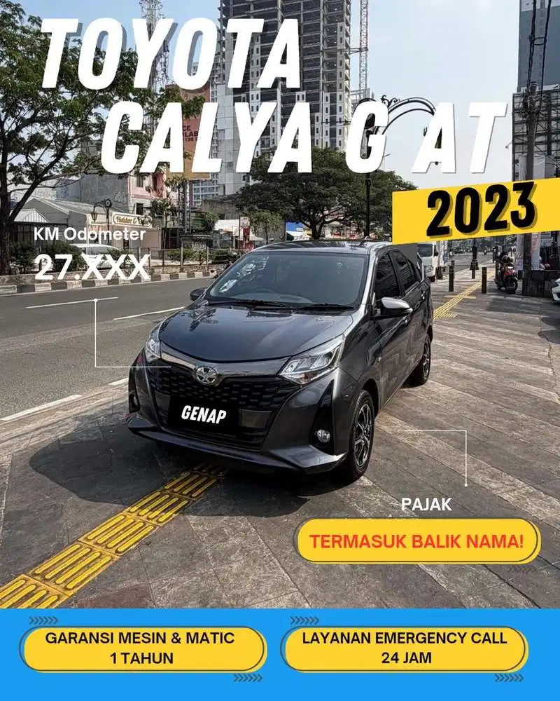 TOYOTA CALYA G AT MATIC 2023 GENAP