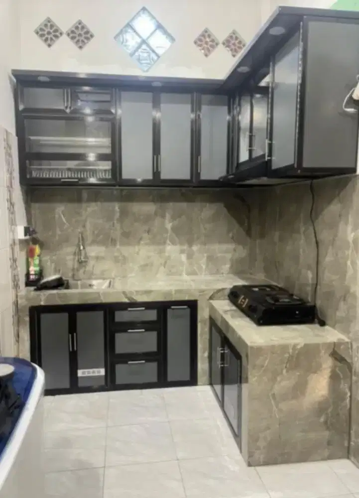 Kitchenset almunium acp ,anti rayap tahan air / plg