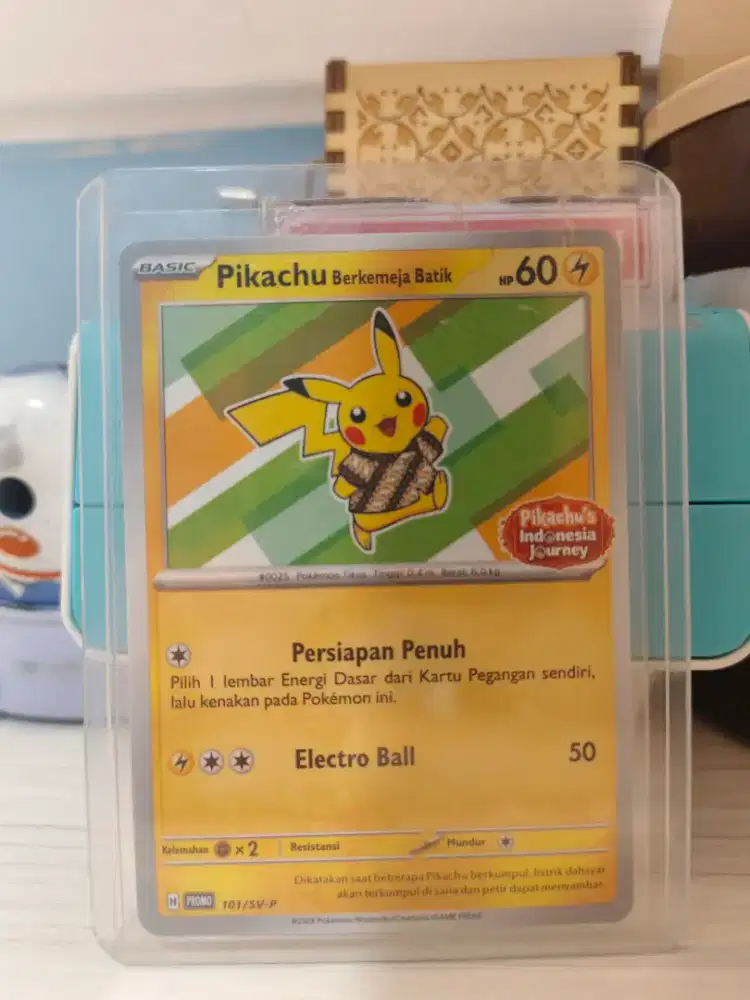 KARTU PROMO PIKACHU BERKEMEJA BATIK, INDONESIA JOURNEY