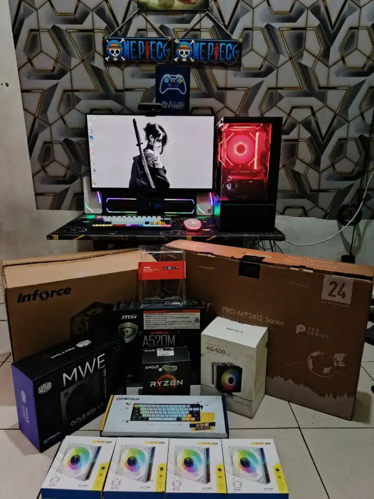 PC Gaming Fullset Siap Pakai Murahh