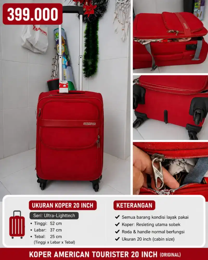 Koper American Tourister seri Ultra-Lighttech Original