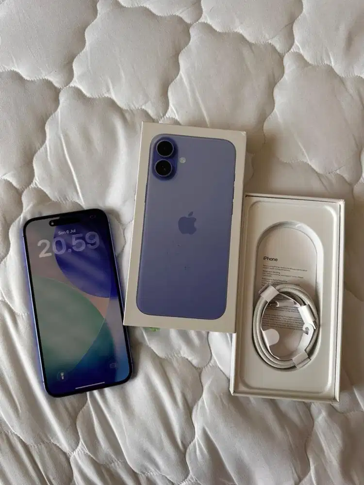 Iphone 16plus 256 BH 97 Garansi resmi