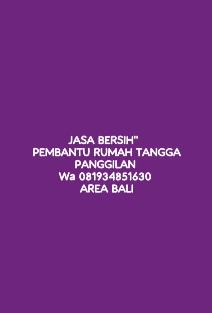 Pembantu rumah panggilan