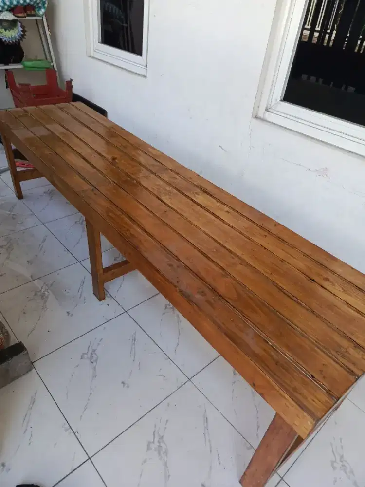 Di Jual Meja / Kursi panjang ukuran sesuai dengan digambar