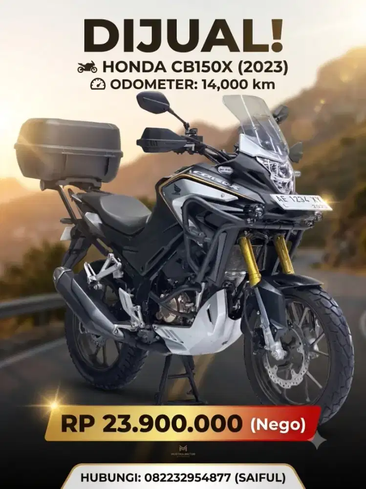 Perfect Condition!!Honda CB150X 2023 Plat W Jatim Mulus--Mustika