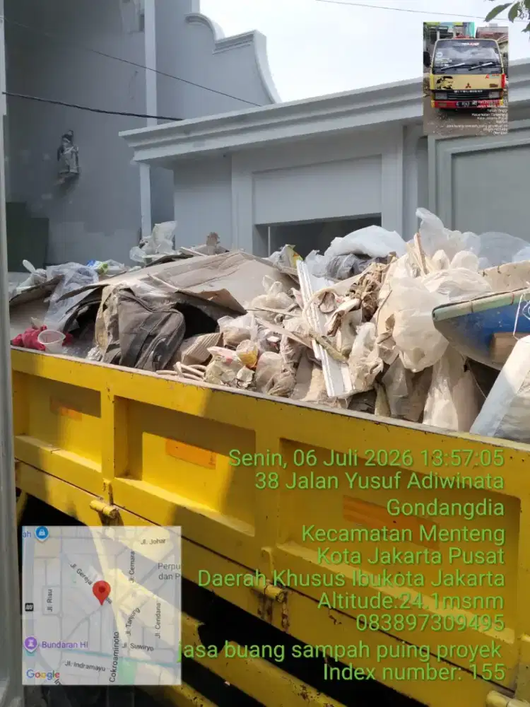 Jasa buang puing proyek