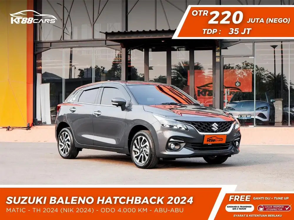 [BERGARANSI] BALENO HATCHBACK TAHUN 2024 ABU ABU LOW KM