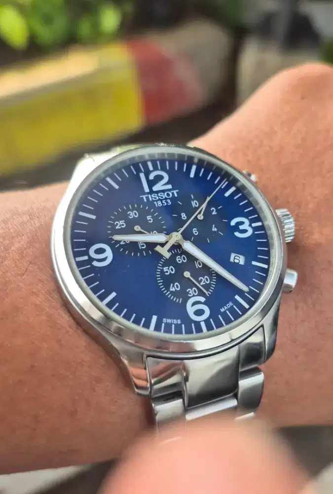 Tissot Chronograph Blue Dial Original Swiss