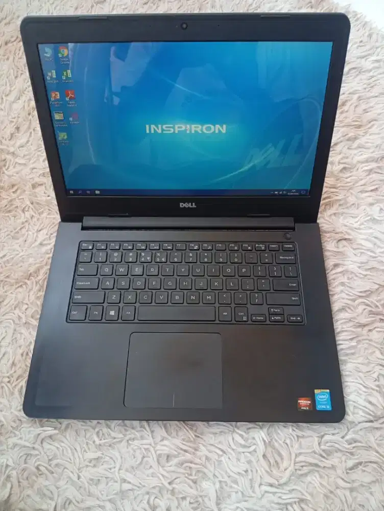 Laptop dell body slim core i5 gen-5 dual vga ram 8 ssd 128 gb