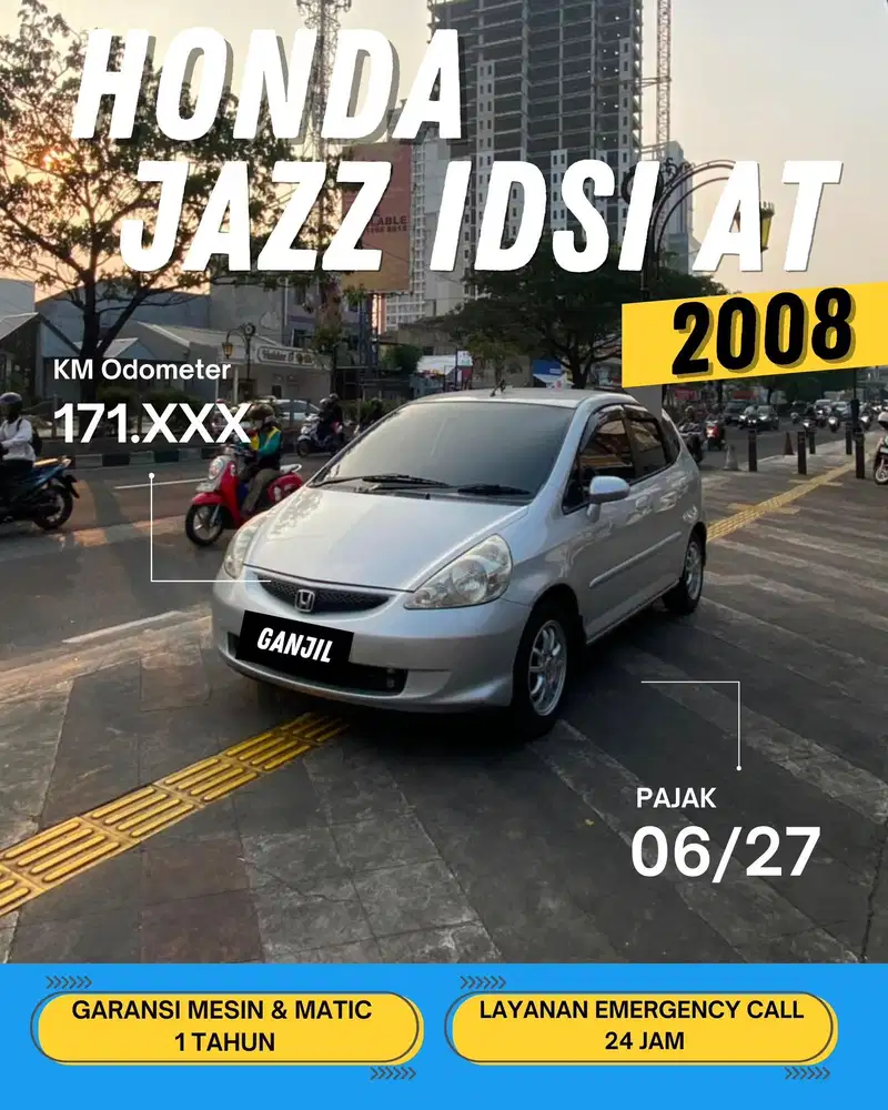 HONDA JAZZ IDSI AT MATIC 2008 GANJIL