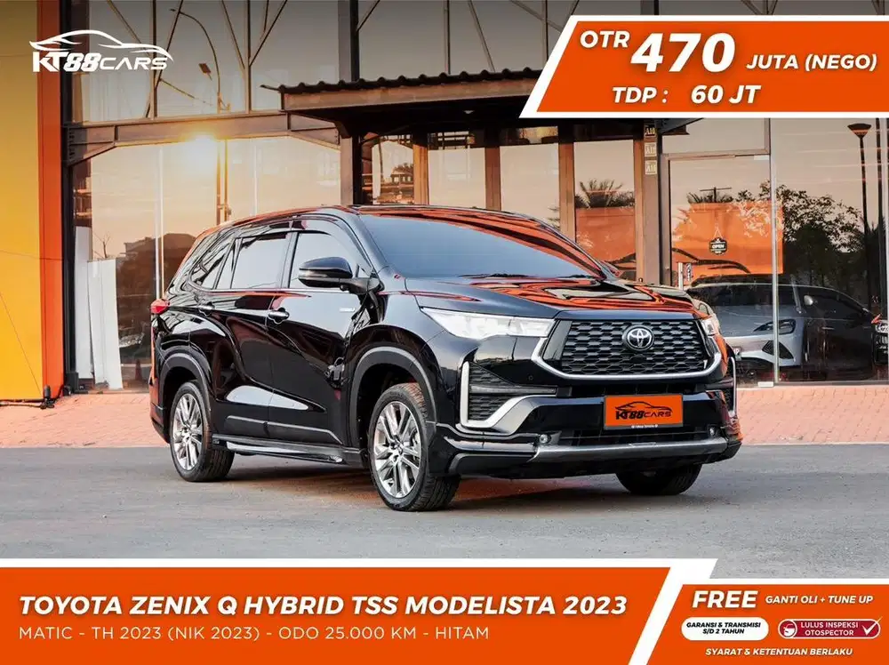 [BERGARANSI] TOYOTA INNOVA ZENIX Q HYBRID TSS MODELISTA 2023 HITAM LOW