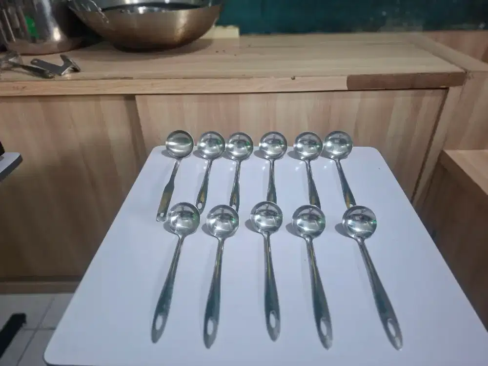 Sendok sayur kecil & tanggung berbahan stainless steel