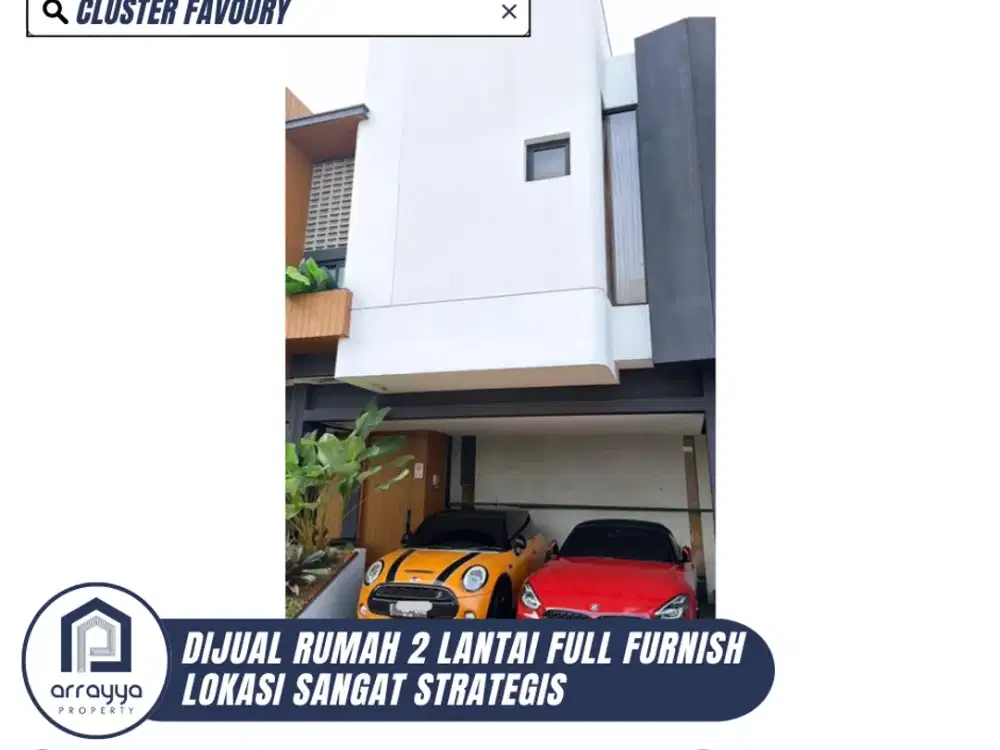 DIJUAL RUMAH MODERN 2 LANTAI FULL FURNSH FAVOURY HOUSE (DM97)