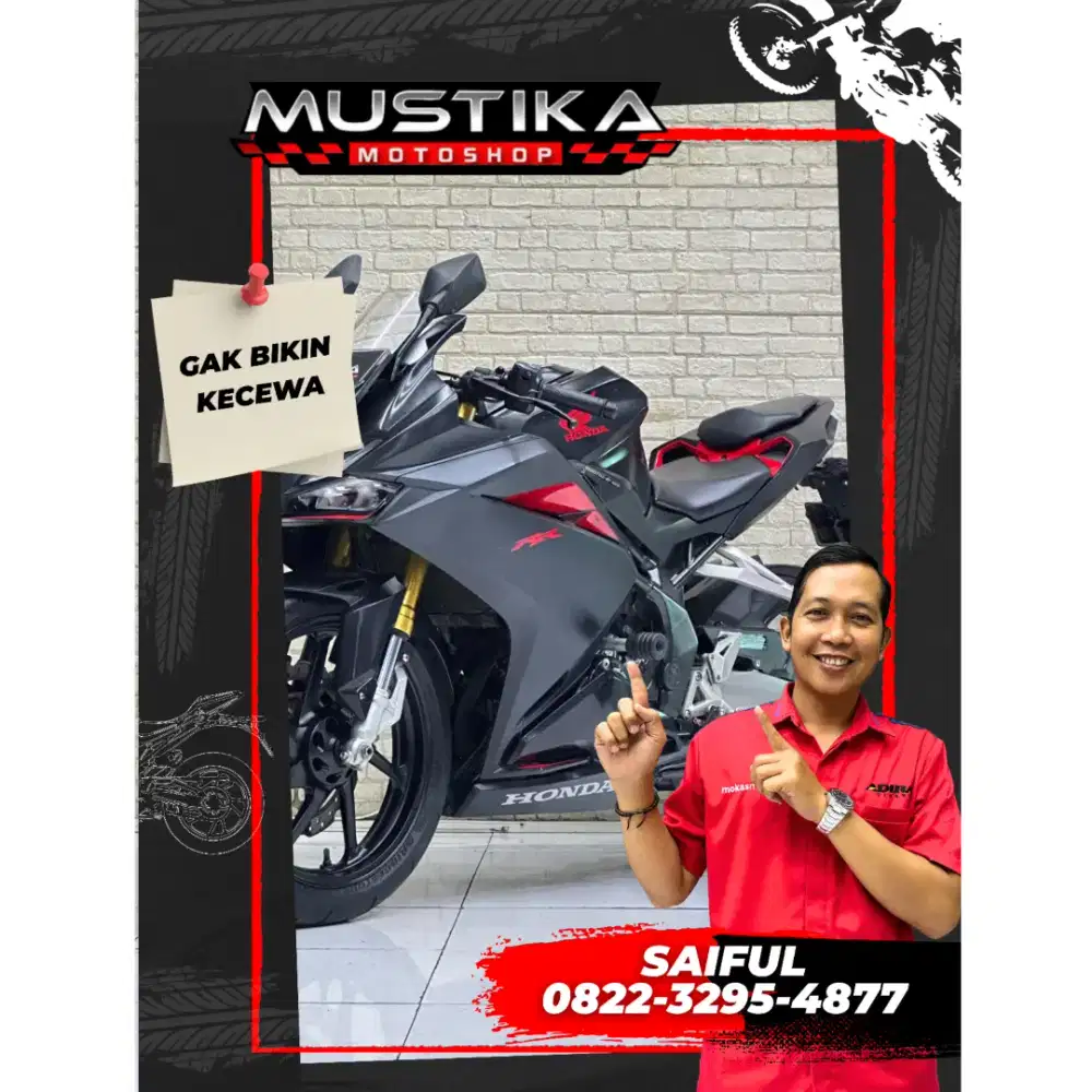 Perfect Condition!!Honda CBR 250RR ABS 2017 Black N Asli Mulus-Mustika