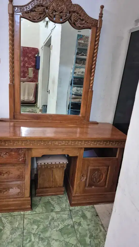 Meja Rias Jati custom di klaten