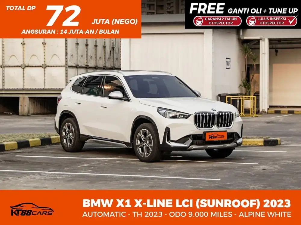 [BERGARANSI] BMW X1 XLINE LCI (SUNROOF) TAHUN 2023 PUTIH LOW KM
