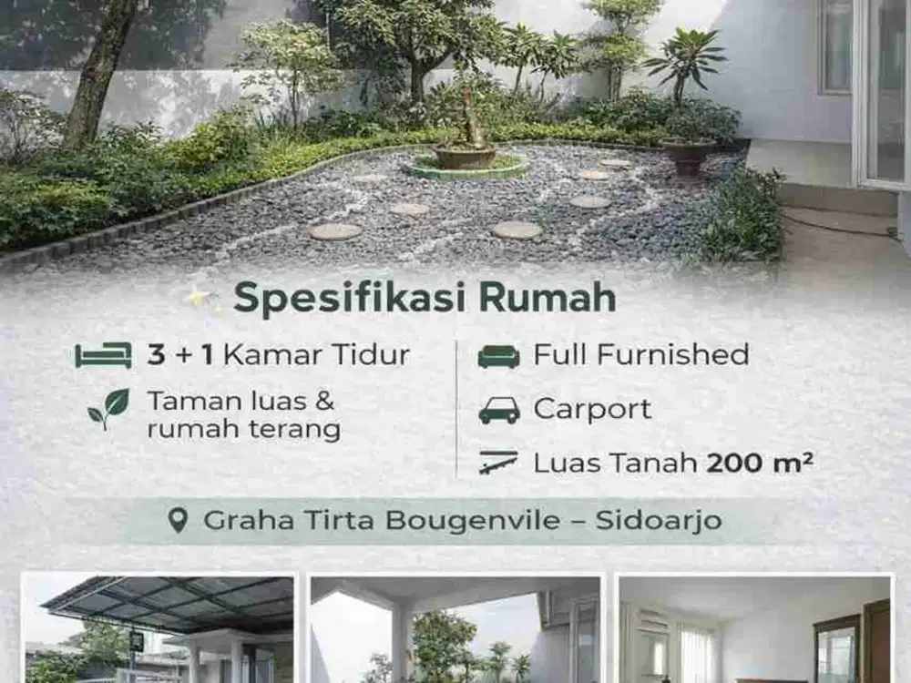 Disewakan Rumah Full Furnish Graha Tirta