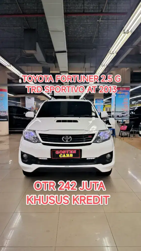TOYOTA FORTUNER 2.5 G TRD SPORTIVO AT 2013 KONDISI ISTIMEWA