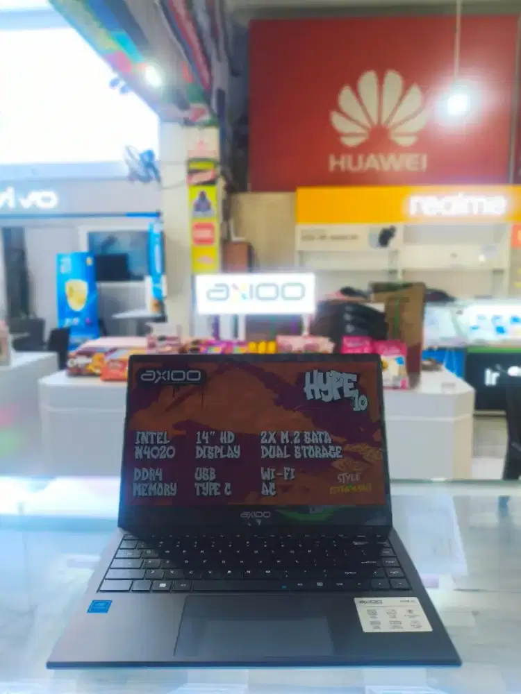 AXIOO HYPE INTEL CELERON RAM 8GB SSD 256GB SIAP PAKAI