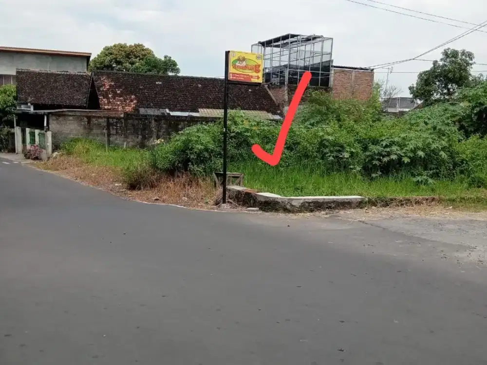 Tanah Pekarangan Hook Strategis di Kalasan Sleman Yogyakarta #Kode : TP 003
