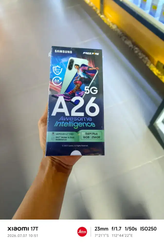 SAMSUNG A26 8/256GB Free Adaptor.