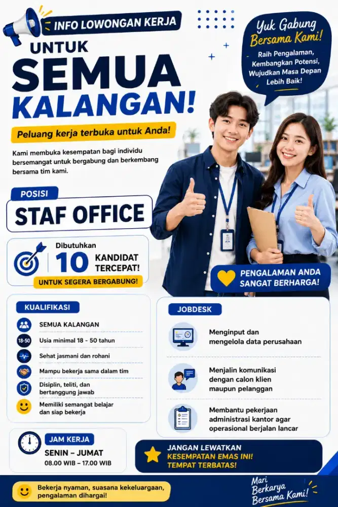 Dibutuhkan segera
