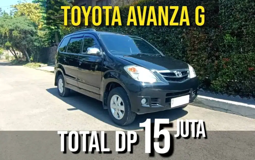 Toyota Avanza G MT Hitam Mulus! Bisa Kredit TDP=15juta