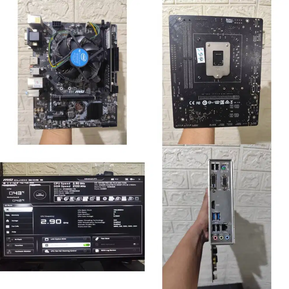 i5-9400F | 16GB DDR4 V-GeN | MSI H310M Pro-M2 Plus