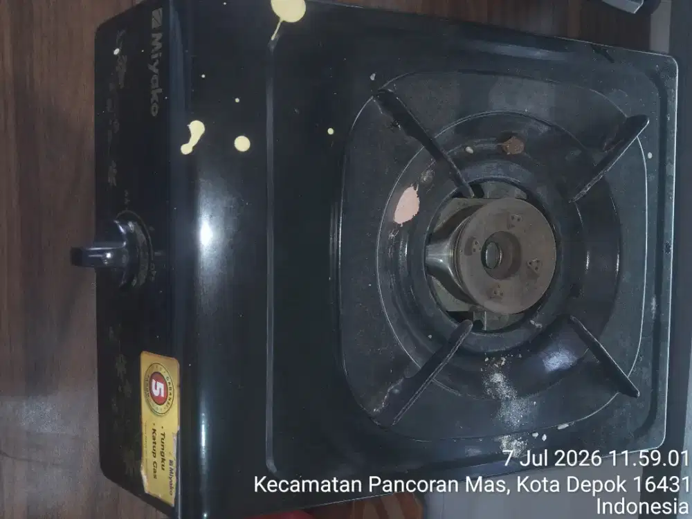 DI JUAL KOMPOR 1 TUNGKU MIYAKO MASIH BAGUS BELUM PERNAH DI PAKAI