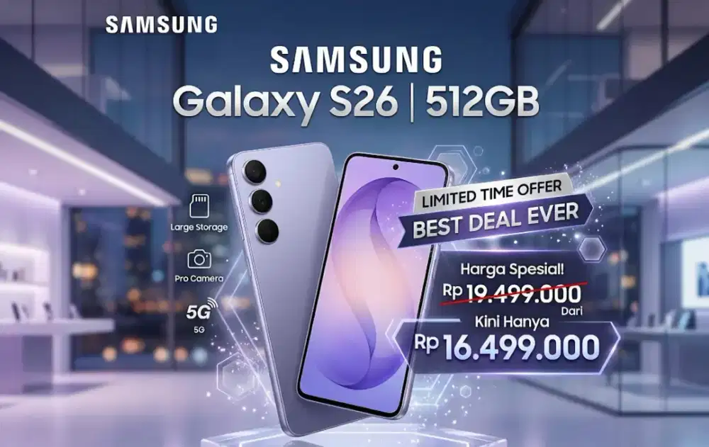 SAMSUNG GALAXY S26 512GB GARANSI RESMI SAMSUNG
