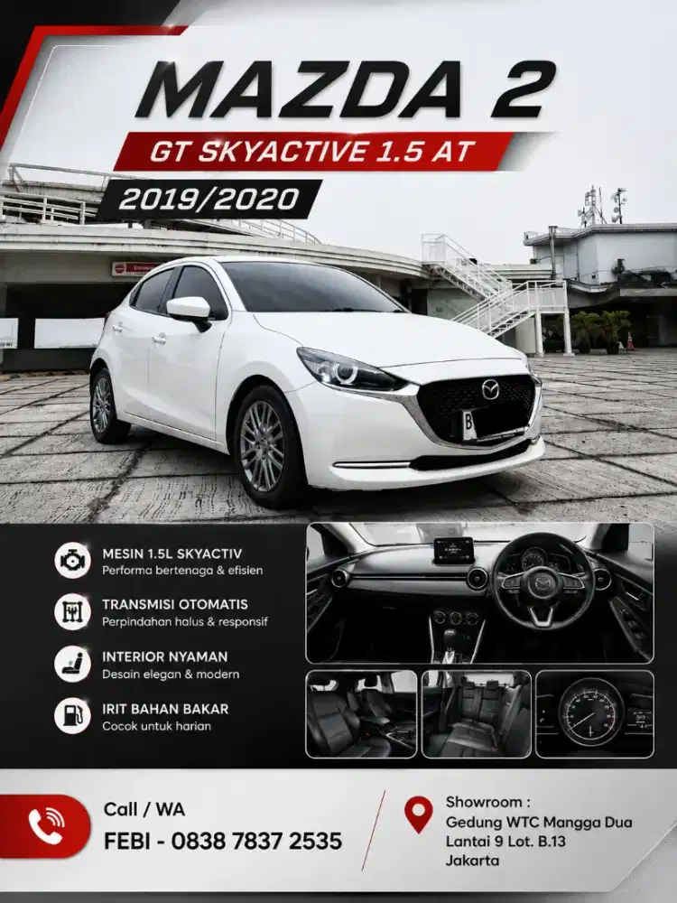 Mazda 2 GT Skyactive 1.5 AT Matic 2020 Terawat