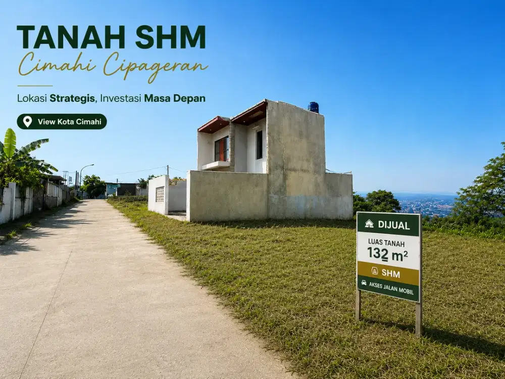 Tanah 132 M2 Cimahi Cipageran (View Kota)