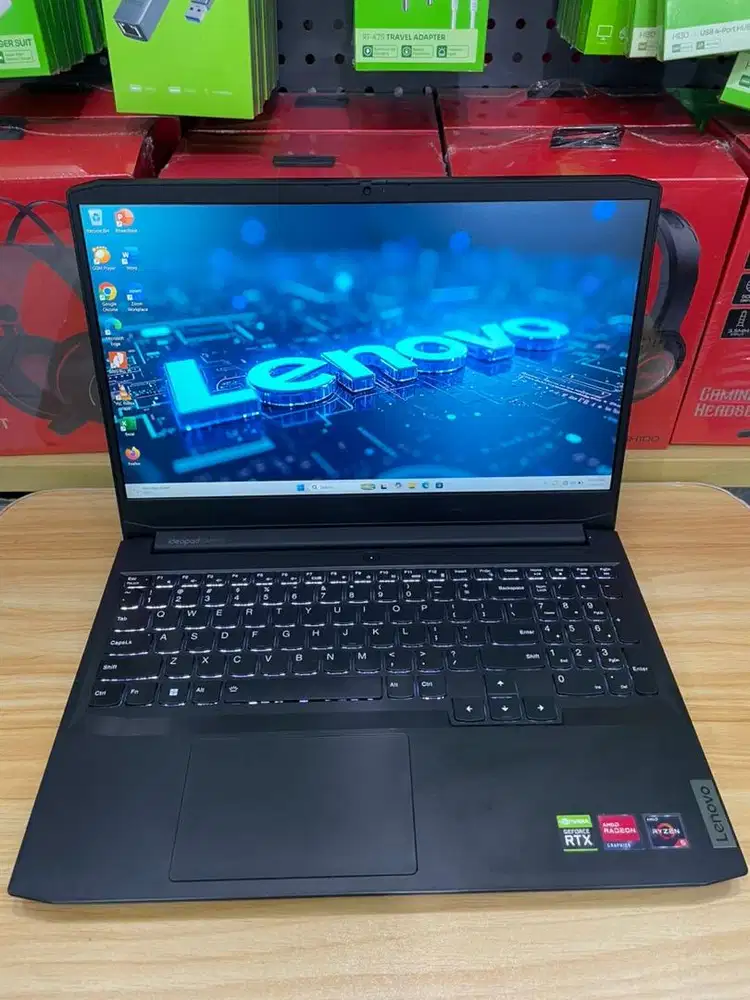 Dijual Laptop Gaming Lenovo Ideapad 3 Ryzen5 - RTX2050 8gb/512gb