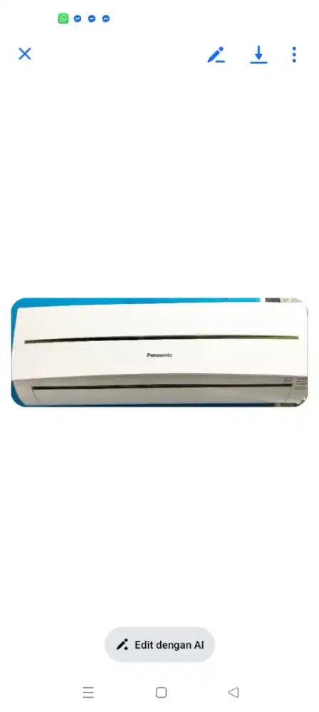 AC panasonic 1 PK mulus, freon r32