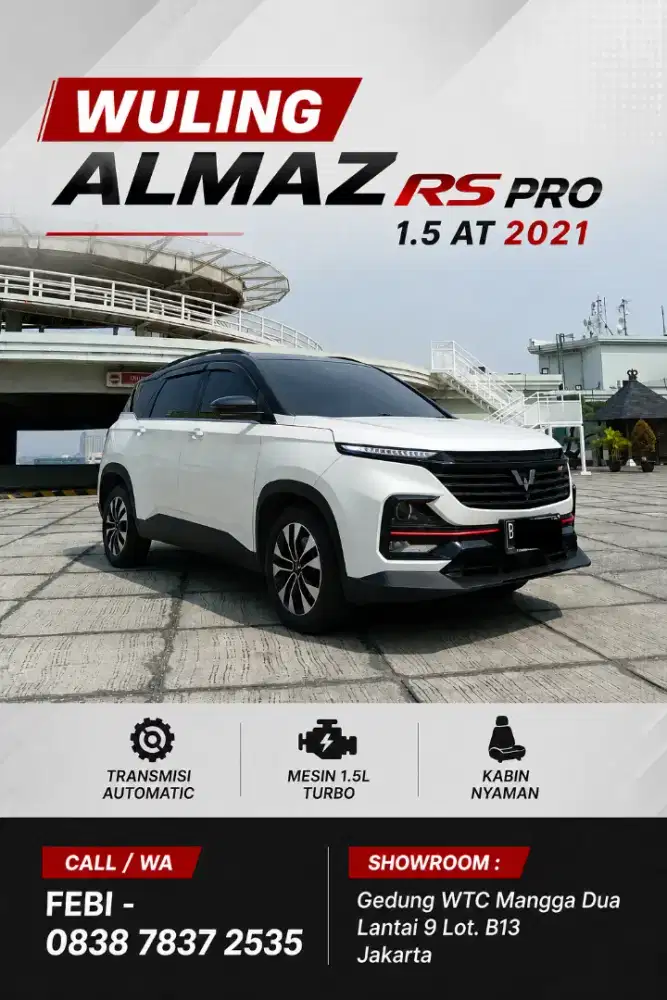 2021 Wuling Almaz RS PRO ADAS 1.5 AT Matic Terawat
