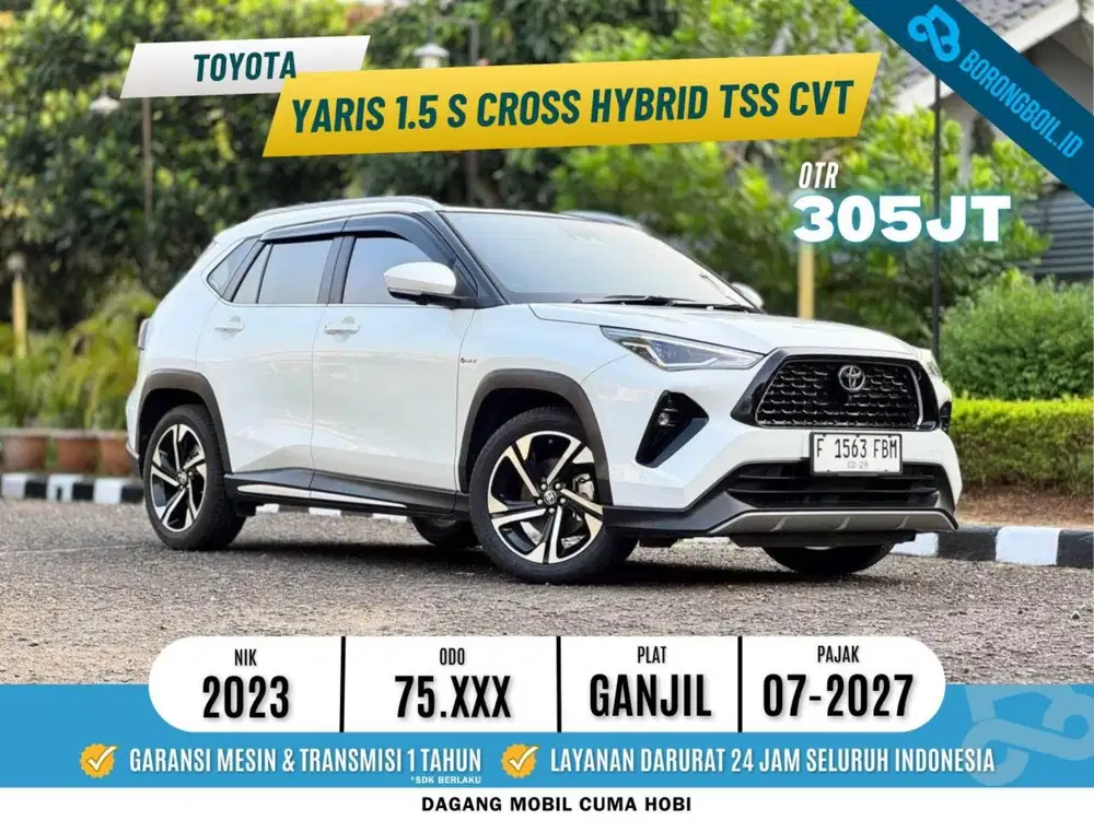 TERMURAHH Yaris 1.5 S Crooss Hybrid TSS CVT 2023 Putih