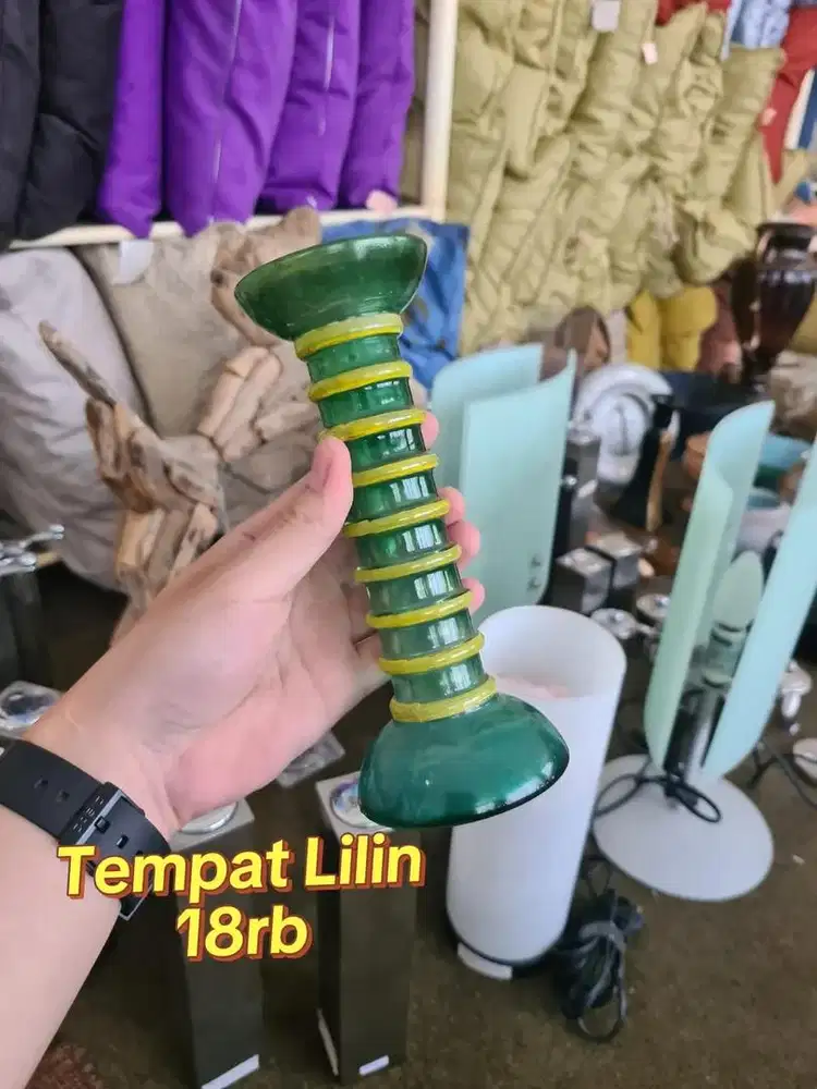 CANDLE HOLDER GREEN