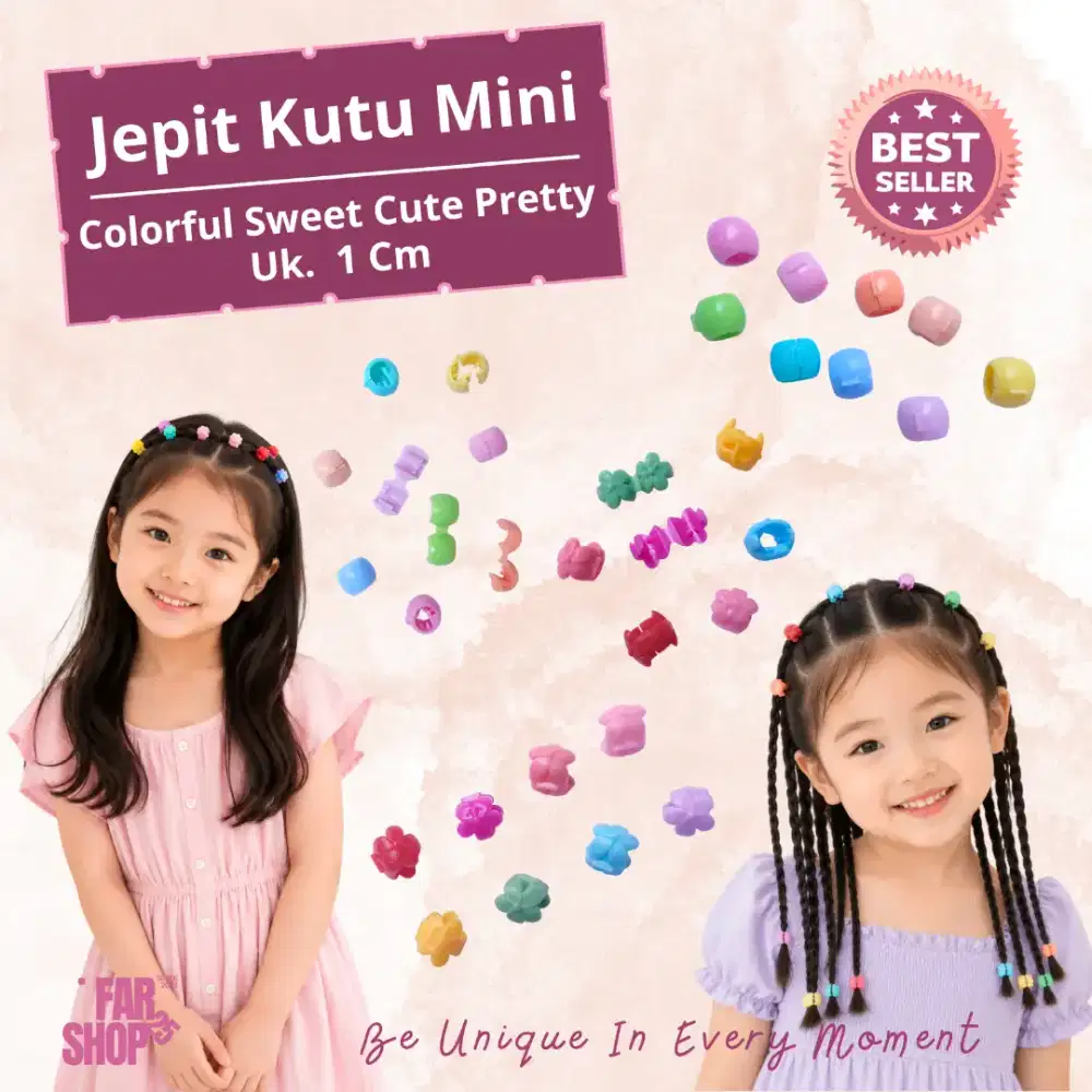 Jepit Kutu Mini Klip Kecil Colorful Sweet Cute Pretty Murah Warna