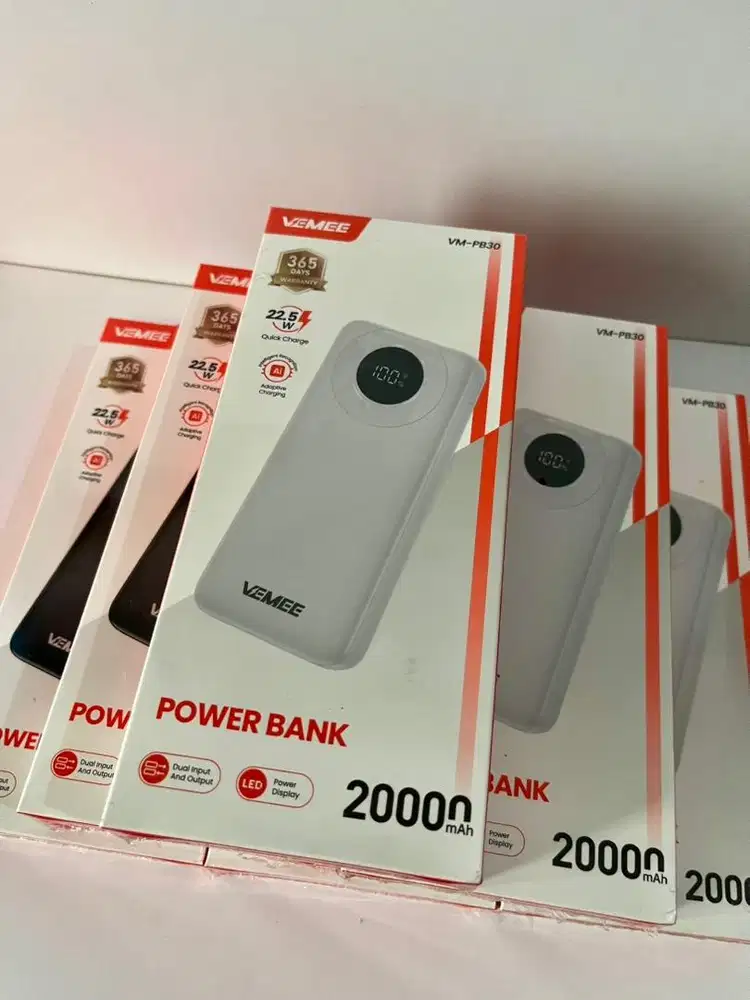 Power Bank VEMEE VM-PB30 20.000mAh Quick Charge 22.5W