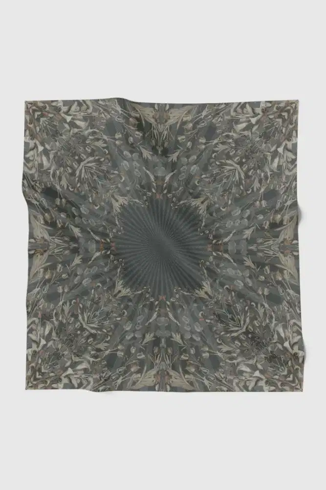 Tulip Voile Square-Moon By Buttonscarves